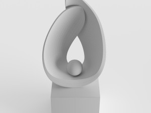 modern decorative abstract stone art sculpture 10 3D मॉडल