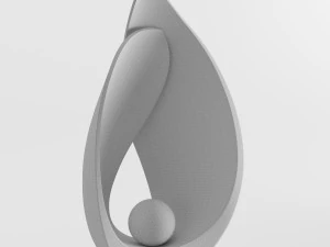 modern decorative abstract stone art sculpture 10 3D Model