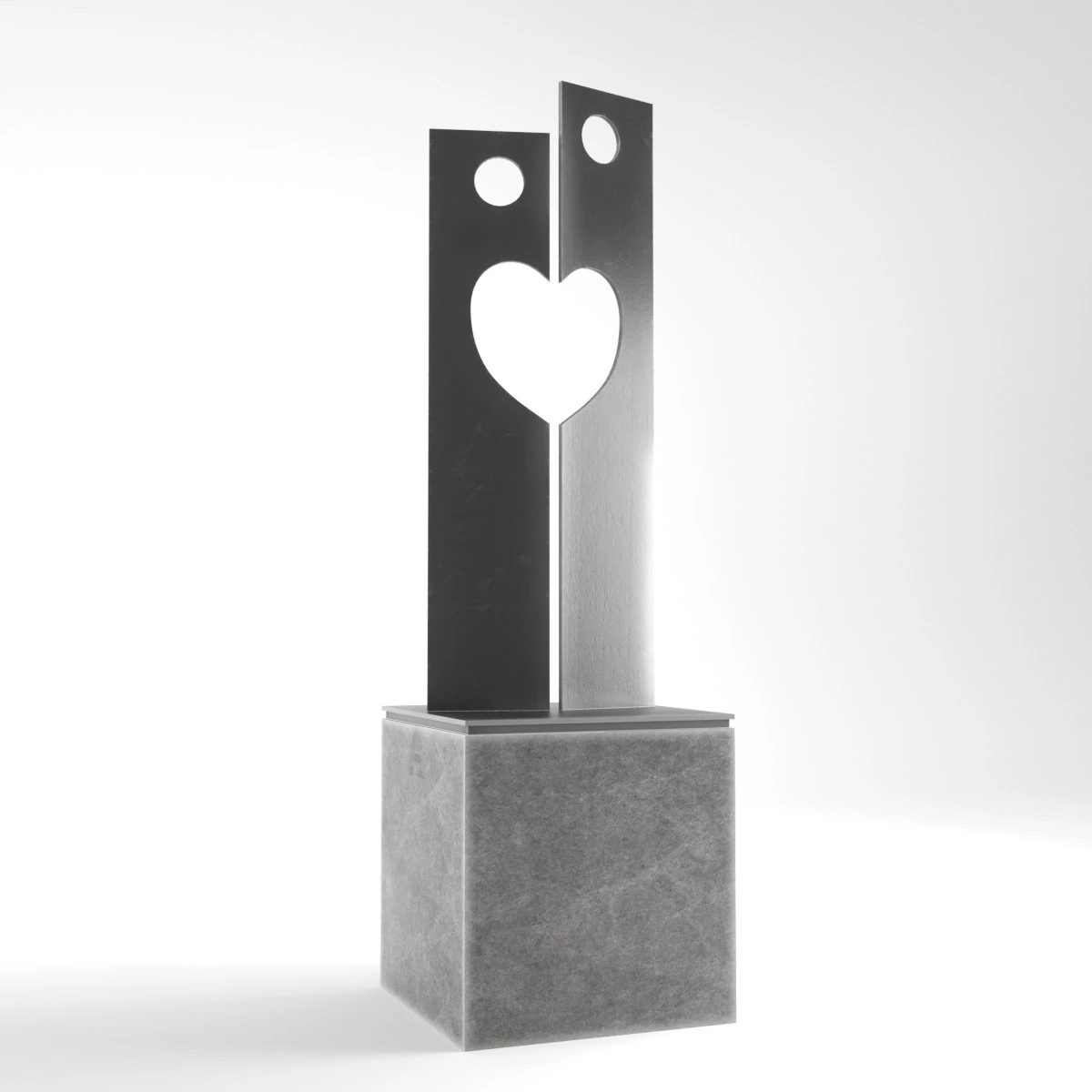 modern decorative abstract metal art sculpture 03 3D Model .c4d .max .obj .3ds .fbx .stl .blend 