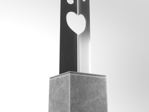 modern decorative abstract metal art sculpture 03 3D-Modell