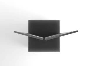 modern decorative abstract metal art sculpture 03 3D Model