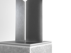 modern decorative abstract metal art sculpture 03 3D-Modell