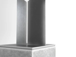 modern decorative abstract metal art sculpture 03 3D Model