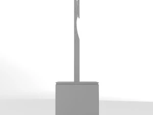 modern decorative abstract metal art sculpture 03 3D Model