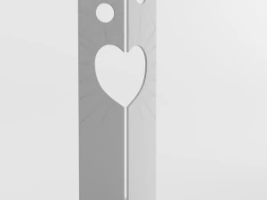 modern decorative abstract metal art sculpture 03 3D Model