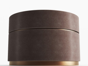 upholstery coffee table with brass base 3D Модель