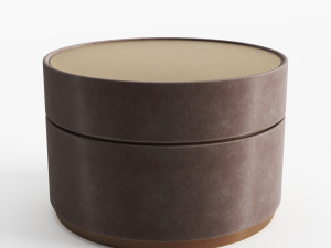 upholstery coffee table with brass base 3D Модель