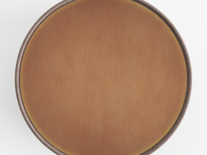 upholstery coffee table with brass base 3D Модель