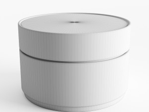 upholstery coffee table with brass base 3D Модель