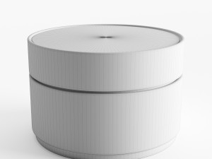 upholstery coffee table with brass base 3D Модель