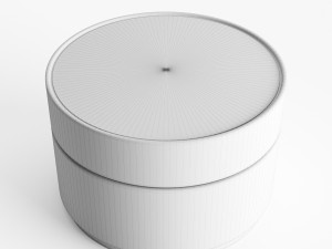 upholstery coffee table with brass base 3D Модель