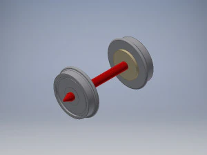 h0 डीसी मानक पहिया 3D मॉडल