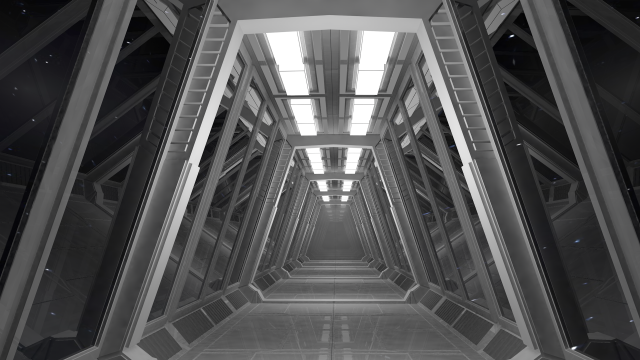 sci fi corridor 3D 모델 .c4d .max .obj .3ds .fbx .stl .blend 