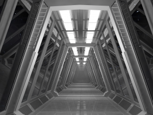 sci fi corridor 3D Модель