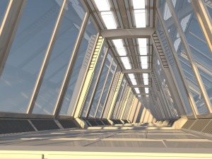 sci fi corridor 3D 모델