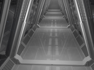 sci fi corridor 3D 모델