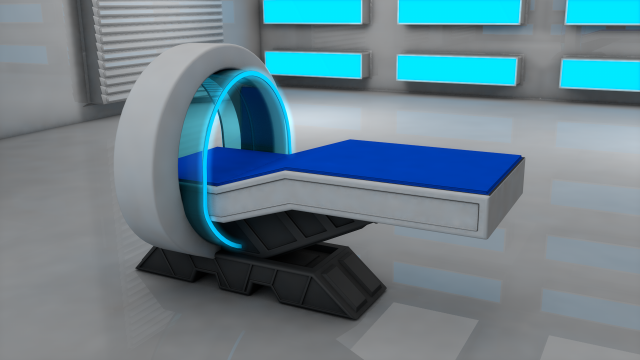 sci fi medical scanner Model 3D .c4d .max .obj .3ds .fbx .stl .blend 