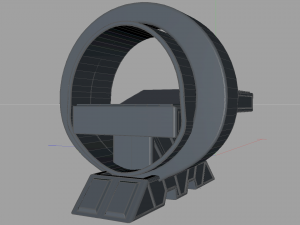 sci fi medical scanner Model 3D