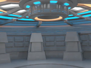 sala de ciencia ficcion Modelo 3D