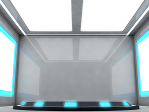 sci fi room 3D-Modell