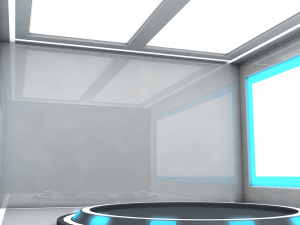 sci fi room 3D-Modell