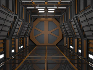 sci fi corridor 3D Model