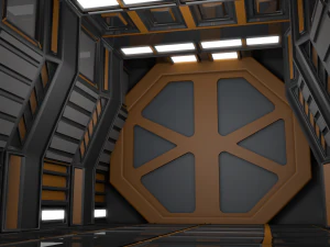 sci fi corridor 3D Model