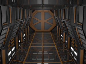 sci fi corridor 3D Model