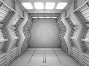 sci fi corridor Model 3D