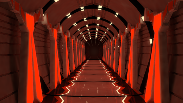 sci fi corridor 3D Модель .c4d .max .obj .3ds .fbx .stl .blend 