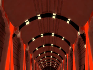 sci fi corridor 3D Model