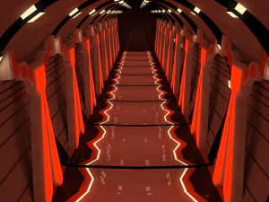 sci fi corridor 3D Model