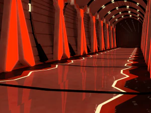 sci fi corridor 3D Model