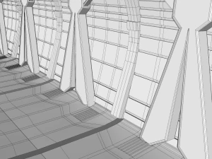 sci fi corridor 3D Model
