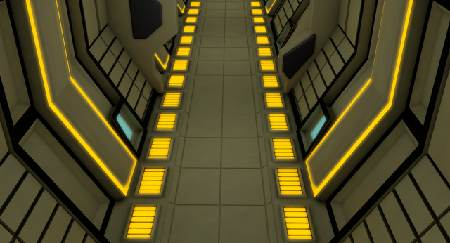 sci fi corridor 3D 模型 .c4d .max .obj .3ds .fbx .stl .blend