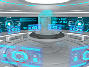 sci fi room Model 3D