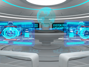 sci fi room 3D 模型
