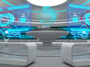 sci fi room 3D 模型