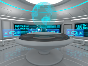 sci fi room 3D 模型