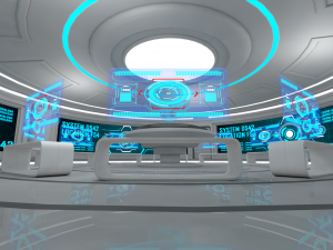 sci fi room 3D 模型