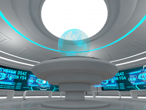 sci fi room 3D 模型