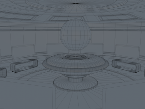 sci fi room 3D 模型