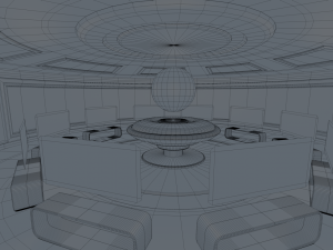sci fi room 3D 模型