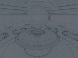 sci fi room 3D 模型