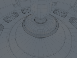 sci fi room 3D 模型