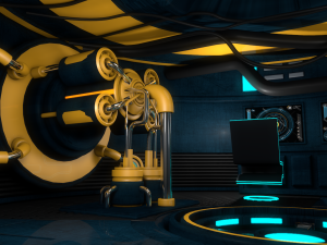 sci fi room Model 3D
