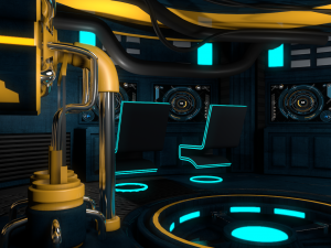 sci fi room Model 3D