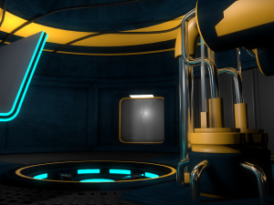 sci fi room Model 3D
