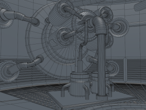 sci fi room Model 3D