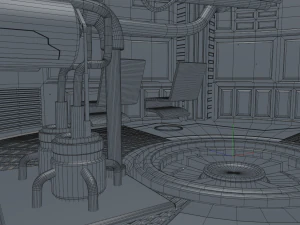 sci fi room 3D Model